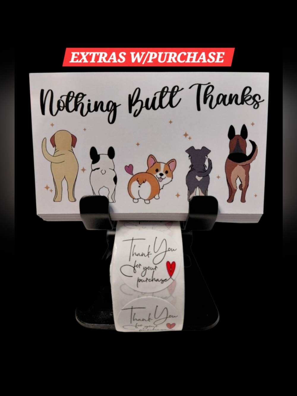 570ct. 50 Dog-Themed Thank You Cards And 520ct. Stickers